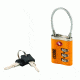 Lewis N Clark Travel Sentry Combo Lock with Keys, Orange TSA44ONG