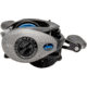 Lew’s American Hero Baitcast Reel, 4+1 Bearings, 7.5-1 Ratio, 1-PC Graphite Frame, Speed Gears, Speed Lube, Magnetic Control System, Rulon Drag, LH Retrieve, Gray/Black/Blue, AH1SHLG2
