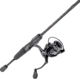 Lew’s American Hero Spinning Reel and Rod Combo, 6ft 6in 2-PC Medium  Fast IM6 Graphite Rod, SZ 200 Reel, 4+1 Bearings, 6.2-1 Ratio, Speed Gears, Gray/Black/Blue, AH2066MSG2-2