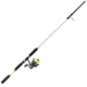 Lew's MACH 1 Spinning Rod, 7ft 2in, 2-PC IM7 Graphite Rod w/ Medium-Heavy  and Fast, Winn Dri-Tac Split-Grip, Graphite Skeletal Reel Seat, White/Black/Green, M172MHS-2