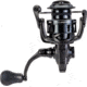 Lew’s Custom 100 Spinning Reel, SZ 100 Reel, 9+1 Bearings, 5.2-1 Ratio, Aluminum Frame and Sideplate, Screw-In Aluminum Handle, Speed Gears, Speed Lube, Hybrid Carbon Drag, Black/Silver, CS100G2