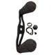 Lew’s Custom Shop Aluminum Handle Standard Round, 95mm Handle, Winn Dri-Tac Knobs, Black, CSBAHB