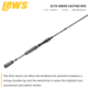 Team Lew’s Elite Series Casting Rod, 6ft 8in, 1-PC, Medium, Fast, TLE68M
