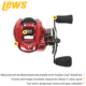 Lew’s HyperSpeed LFS Baitcast Reel, LH Retrieve, 9.5-1 Ratio, 9+1 Bearings, HS1-9.5L