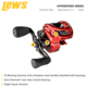 Lew’s HyperSpeed LFS Baitcast Reel, RH Retrieve, 9.5-1 Ratio, 9+1 Bearings, HS1-9.5