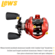 Lew’s HyperSpeed LFS Baitcast Reel, RH Retrieve, 9.5-1 Ratio, 9+1 Bearings, HS1-9.5