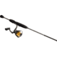 Lew’s Laser Lite Spinning Reel and Rod Combo, 5ft 6in 1-PC Rod w/ Light  and Fast, SZ 75 Reel, 3+1 Bearings, 5.0-1 Ratio, Speed Lube, Metallic Gray/Gold/Black, LLS7556LG2