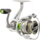 Lew’s MACH 1 Spinning Reel, SZ 100 Reel, 9+1 Bearings, 5.2-1 Ratio, Graphite Frame, Speed Gears, Speed Lube, Multi-Disc Drag, Reversible Retrieve, Metallic White/Gray/Green, MH100G3