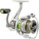 Lew’s MACH 1 Spinning Reel, SZ 200 Reel, 9+1 Bearings, 6.2-1 Ratio, Graphite Frame, Speed Gears, Speed Lube, Multi-Disc Drag, Metallic White/Gray/Green, Clam Pack, MH200G3