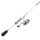 Lew’s MACH 1 Spinning Reel and Rod Combo, 6ft 9in, 1-PC IM7 Graphite Rod, Medium, Fast, SZ 300 Reel, 9+1 Bearings, 6.2-1 Ratio, White/Black/Gray/Green, MH3069MFSG3