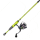 Lew’s MACH 2 Mobile Spinning Reel and Rod Combo, 6ft 6in, 2-PC IM8 Graphite Rod, Medium  w/ Fast, SZ 200 Reel, 6.2-1 Ratio, Mobile Carry Case, Green/Black/Gray, M2MSC2066M-2