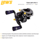Team Lew’s Ti Baitcast Reel, RH Retrieve, 7.5-1 Ratio, 10+1 Bearings, PT1SHG2