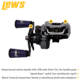 Team Lew’s Ti Baitcast Reel, RH Retrieve, 7.5-1 Ratio, 10+1 Bearings, PT1SHG2