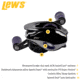 Team Lew’s Ti Baitcast Reel, RH Retrieve, 7.5-1 Ratio, 10+1 Bearings, PT1SHG2