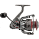 Lew’s Speed Spin CRX Spinning Reel, SZ 300 Reel, 9+1 Bearings, 6.2-1 Ratio, Graphite Frame and Sideplate, Solid Brass Speed Gears, Speed Lube, Multi-Disc Drag, Gray/Red, SSC300HS