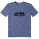 Life Is Good Cool Tee Lig Outsider T-Shirt - Mens, Vintage Blue, Medium, 55277-M