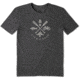 Life Is Good Cool Tee Outdoor Action T-Shirt - Mens, Night Black, Medium, 55291-M