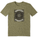 Life Is Good Cool Tee Wander Compass T-Shirt - Mens, Fatigue Green, Small, 55782-S