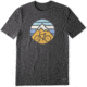 Life Is Good Crusher Tee Clean Mountain Bike T-Shirt - Mens, Heather Night Black, Small, 55425-S
