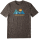 Life Is Good Crusher Tee Minimalist Landscape T-Shirt - Mens, Heather Rich Brown, Extra Large, 55402-XL
