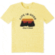 Life Is Good Keep it Simple Landscape Cool Tee, Baja Yellow, Medium, 53649-M