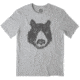 Life Is Good Outdoor Bear Smooth Tee Mens, Heather Gray, Large, 53672-L