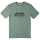 Life Is Good Outsider Cool Tee, Forest Green, Medium, 53637-M