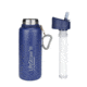 LifeStraw Go Stainless Steel Water Filter Bottle, Blue, One Size, LSGOSSBL01