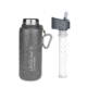 LifeStraw Go Stainless Steel Water Filter Bottle, Gray, One Size, LSGOSSGR01