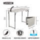 Lifetime Products 4-Foot Fillet Table, White, 280560