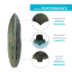 Lifetime Products Kenai Pro Angler 100 Fishing Kayak w/Paddle, Moss Fusion, 91149