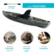 Lifetime Products Kenai Pro Angler 100 Fishing Kayak w/Paddle, Moss Fusion, 91149