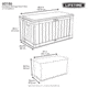 Lifetime Products 116 Gallon Outdoor Storage Deck Box