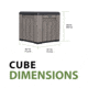 Lifetime Products 25 Gallon Outdoor Storage Cube