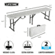 Lifetime Products 5-Foot Fold-In-Half Light Commercial Bench