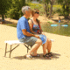 Lifetime Products 5-Foot Fold-In-Half Light Commercial Bench