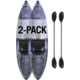 Lifetime Products Oracle 103 Sit-Top Kayak, 2 Pack, Emperor Fusion, w/Paddle, Purple, Large, 91373
