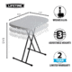 Lifetime Products Light Commercial 26-Inch Personal Table, White, 80251