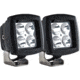 Lightforce Performance Lighting 2 in Rok40 Dual Row 10W Chips Flashlight, Flood Beam Pair W/ Harness, Black, ROK40FPK