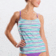 Lole Paradise Tankini Top - Women's-Large-Viridian Stripes