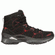 Lowa Ferrox GTX Mid Hiking Boot - Men's-Black/Red-Medium-9