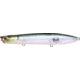 Lucky Craft Gunfish 115 Topwater Bait, 4.5ft, 3/5oz, Floating, Ghost Minnow, GF117-238GMN