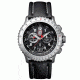 Luminox F-22 Raptor 9240 Series Watch with Black Leather Strap and Titanium Bezel, Black/White, 44 mm 9241