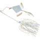 Lunker Lure JumpN Jak Buzz Bait, White Skirt/Silver Blade, 1/4oz, 37141742