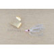 Lunker Lure Proven Winner Buzz Bait, White Head/Gold Glimmer Skirt/Gold Blade, 3/8oz, PW31538