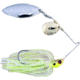 Lunker Lure Proven Winner Double Colorado/Willow Blade Spinnerbait, Chartreuse Gold Head/Chartreuse White Skirt, 1/2oz, PW4112