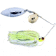 Lunker Lure Proven Winner Double Colorado/Willow Blade Spinnerbait, Chartreuse White Head/Chartreuse White Skirt, 3/8oz, PW4938