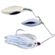 Lunker Lure Proven Winner Double Willow Blade Spinnerbait, White Head/White Silver Flake Skirt, 3/8oz, PW3138