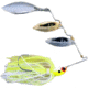 Lunker Lure Proven Winner Nickel/Gold Willow Blade Spinnerbait, Chartreuse/White Head/Chartreuse/White Skirt, 1/2oz, PW6512