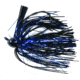 Lunker Lure Rattle Flip Jig, 1/2 oz, Black Blue Flash Skirt, 5012-4014